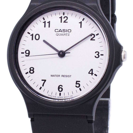 Montre homme Casio Classic analogique à quartz, cadran blanc, modèle MQ-24-7BLDF/MQ-24-7BL, reconditionnée