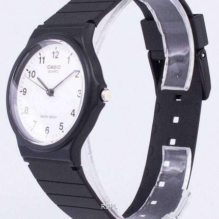 Montre homme Casio Classic analogique à quartz, cadran blanc, modèle MQ-24-7BLDF/MQ-24-7BL, reconditionnée