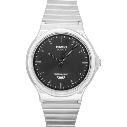 Montre Casio analogique unisexe MQ-24DA-1A, bracelet en acier inoxydable, cadran argenté soleillé, mouvement à quartz, bracelet en acier inoxydable, cadran argenté soleillé
