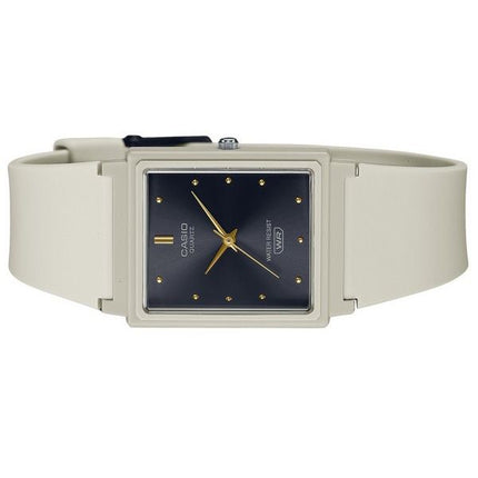 Montre Casio POP analogique bracelet en résine beige cadran noir quartz MQ-38UC-8A pour femme