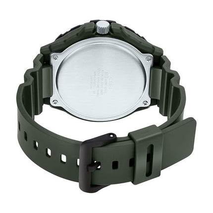 Montre pour homme Casio Analog Army Green Resin Band Quartz MRW-210H-3A MRW210H-3 100M