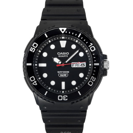 Montre pour homme Casio Standard analogique avec bracelet en résine et cadran noir à quartz MRW-230H-1E1V 100M