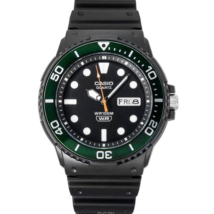 Montre pour homme Casio Standard analogique avec bracelet en résine et cadran noir à quartz MRW-230H-1E3V 100M