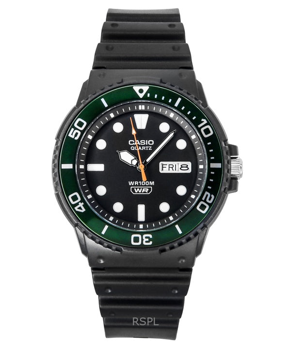 Montre pour homme Casio Standard analogique avec bracelet en résine et cadran noir à quartz MRW-230H-1E3V 100M