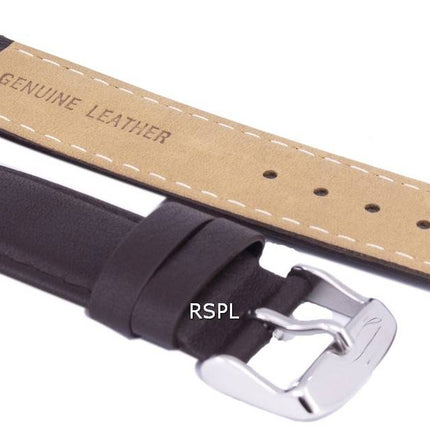 Ratio de brun foncé marque cuir sangle 20mm