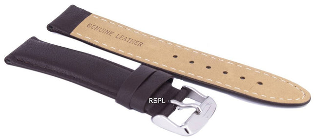 Ratio de brun foncé marque cuir sangle 20mm