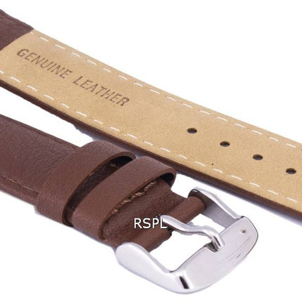 Ratio de brun foncé marque cuir sangle 20mm