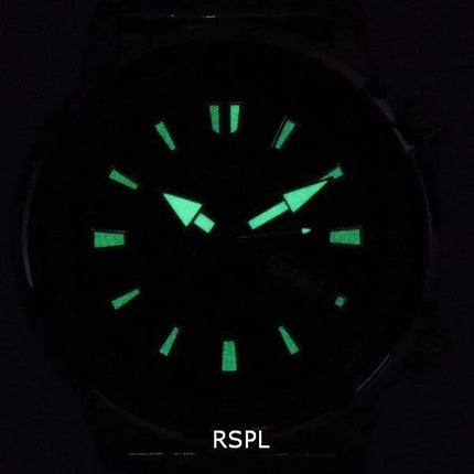 Casio Enticer Standard Analogique Acier Inoxydable Quartz MTD-130D-1A MTD130D-1 100M Montre Homme