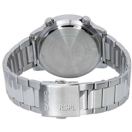 Casio Enticer Standard Analogique Acier Inoxydable Quartz MTD-130D-1A MTD130D-1 100M Montre Homme