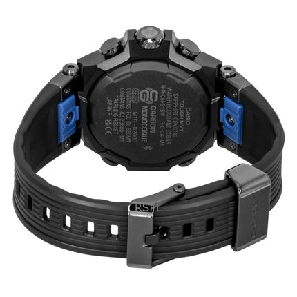 Montre homme Casio G-Shock MT-G analogique avec bracelet en résine et cadran noir, solaire MTG-B2000B-1A2, 200 m