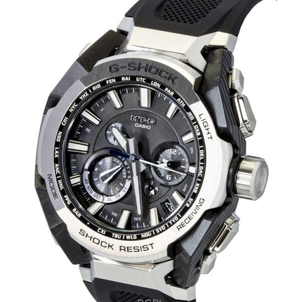 Montre homme Casio G-Shock MT-G, bracelet en résine, connexion smartphone, cadran noir analogique, solaire MTG-B4000-1A, étanche à 200 m