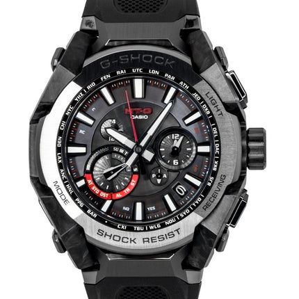 Montre homme Casio G-Shock MT G Smartphone Link, bracelet en résine noire, cadran noir, solaire MTG-B4000B-1A, étanche à 200 m