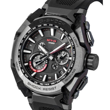 Montre homme Casio G-Shock MT G Smartphone Link, bracelet en résine noire, cadran noir, solaire MTG-B4000B-1A, étanche à 200 m
