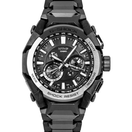 Montre homme Casio G-Shock MT G Smartphone Link analogique-numérique en acier inoxydable, cadran noir, solaire MTG-B4000BD-1A, étanche à 200 m