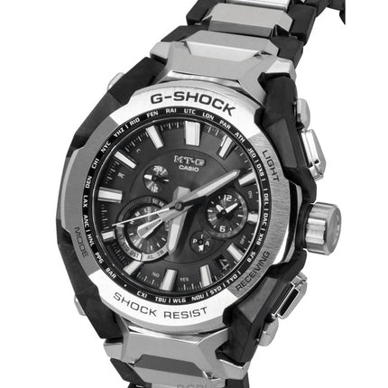 Montre homme Casio G-Shock MT-G analogique connectée pour smartphone, cadran noir, solaire MTG-B4000D-1A, étanche à 200 m