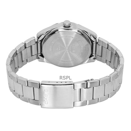 Montre analogique Casio Standard pour homme, acier inoxydable, cadran vert, quartz, MTP-1302DA-3AV