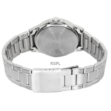 Montre analogique Casio Standard pour homme, acier inoxydable, cadran bleu, quartz, MTP-1381D-2AV