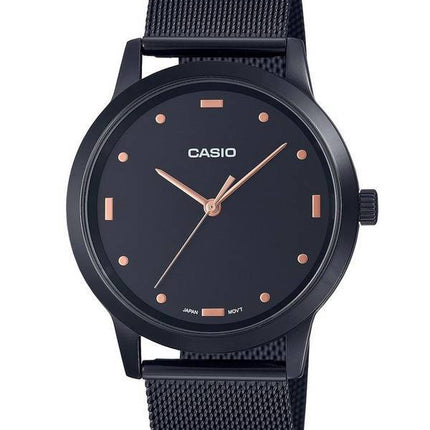 Montre Homme Casio Analogique Cadran Noir Acier Inoxydable MTP-2022VB-1C MTP2022VB-1