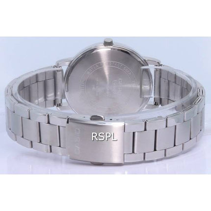 Montre Homme Casio Analogique Acier Inoxydable Cadran Noir Quartz MTP-B125D-1A MTPB125D-1