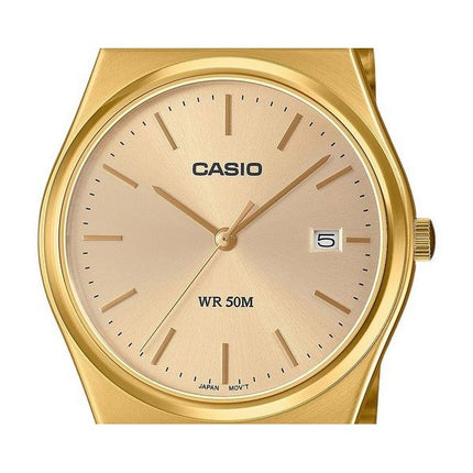Casio Standard analogique ton or acier inoxydable cadran doré montre à quartz MTP-B145G-9AV unisexe