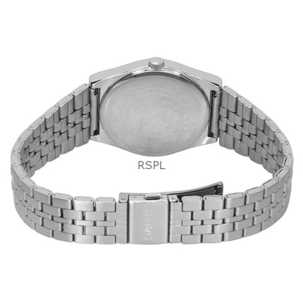 Montre analogique Casio Standard pour homme, acier inoxydable, cadran noir, quartz, MTP-B146D-1AV