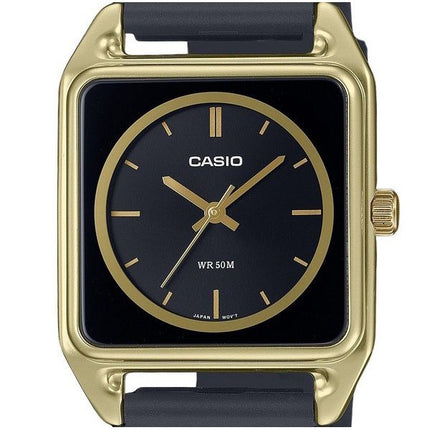 Montre analogique Casio Standard pour homme avec bracelet en résine et cadran noir MTP-B170-1EV