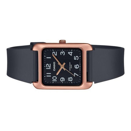 Montre analogique Casio Standard pour homme avec bracelet en résine et cadran noir MTP-B175-5BV