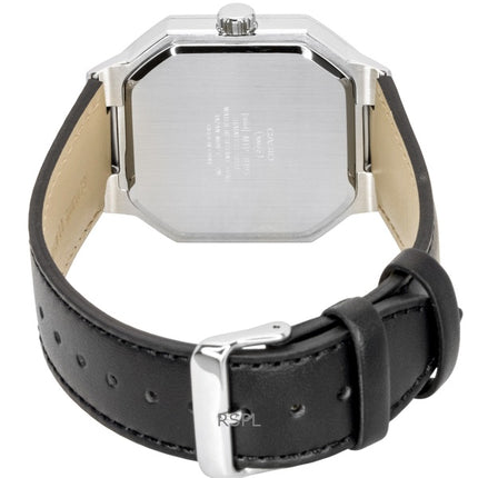 Montre homme Casio analogique à quartz, bracelet en cuir, cadran vert, MTP-B195L-3AV
