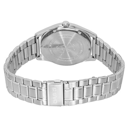 Montre homme Casio MTP-B210D-2A2V, analogique standard, en acier inoxydable, cadran bleu marine, mouvement à quartz.