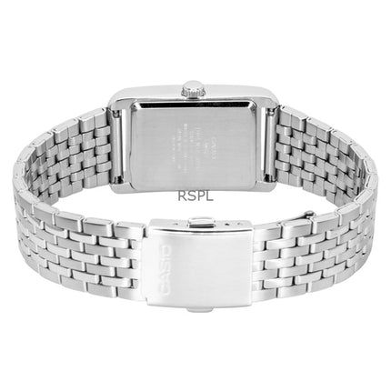 Montre homme Casio analogique en acier inoxydable, cadran noir, mouvement à quartz MTP-B215D-1AV
