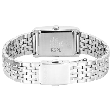 Montre homme Casio analogique en acier inoxydable, cadran argenté, mouvement à quartz MTP-B215D-7AV