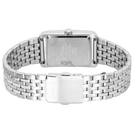 Montre homme Casio analogique en acier inoxydable, cadran gris, mouvement à quartz MTP-B215D-8AV