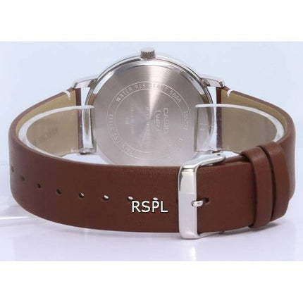 Montre pour homme Casio Analog Leather Gold Tone Dial Quartz MTP-B310L-9A MTPB310L-9