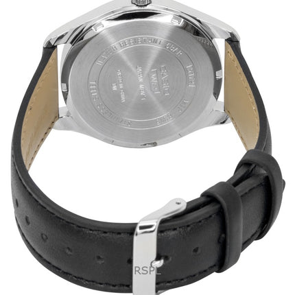 Montre homme Casio analogique à quartz, bracelet en cuir, cadran vert, MTP-B315L-3AV