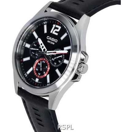 Montre pour homme à cadran multifonction analogique Casio MTP-E350L-1B MTPE350L-1B