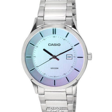 Montre Homme Casio Standard Analogique Acier Inoxydable Cadran Multicolore Quartz MTP-E605D-7E MTPE605D-7E