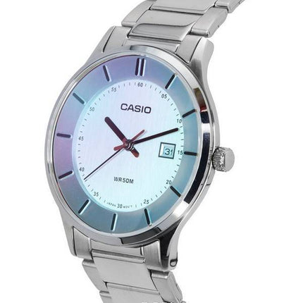Montre Homme Casio Standard Analogique Acier Inoxydable Cadran Multicolore Quartz MTP-E605D-7E MTPE605D-7E