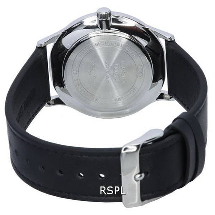 Montre pour homme Casio Standard analogique bracelet en cuir cadran multicolore Quartz MTP-E605L-7E MTPE605L-7E