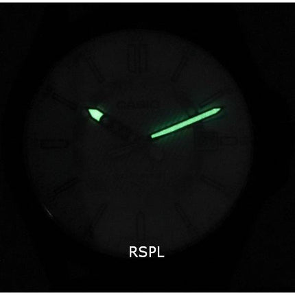 Montre pour homme Casio analogique à cadran blanc et quartz MTP-E700B-7E MTPE700B-7E