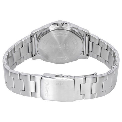 Montre Casio Standard analogique en acier inoxydable avec cadran bleu et quartz MTP-E720D-2A pour homme
