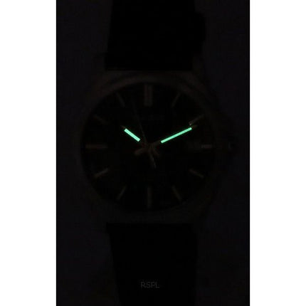 Montre Casio Standard analogique avec bracelet en cuir marron et cadran noir à quartz MTP-E720L-5A pour homme