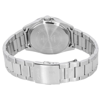 Montre Casio Standard analogique en acier inoxydable avec cadran vert et quartz MTP-E725D-3A pour homme