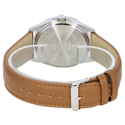 Montre pour homme Casio Standard analogique avec bracelet en cuir et cadran marron à quartz MTP-E725L-5A