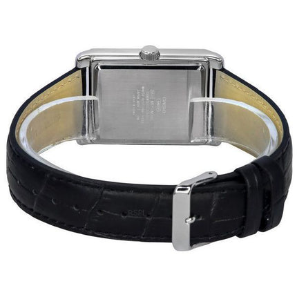 Casio Standard Analogique Phase de Lune Bracelet en Cuir Cadran Noir Quartz MTP-M105L-1A Montre Homme