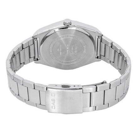Montre Casio Standard analogique en acier inoxydable avec phase de lune et cadran bleu à quartz MTP-M300D-2A pour homme