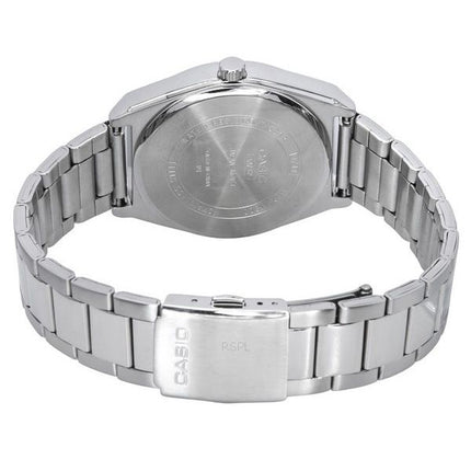 Montre Casio Standard analogique en acier inoxydable avec phase de lune et cadran rouge à quartz MTP-M300D-4A pour ho