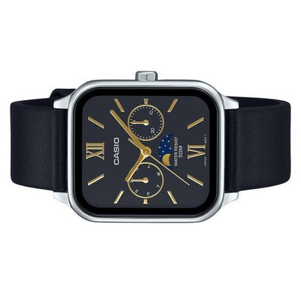 Montre pour homme Casio Standard analogique avec bracelet en cuir et cadran noir à quartz MTP-M305L-1A2V