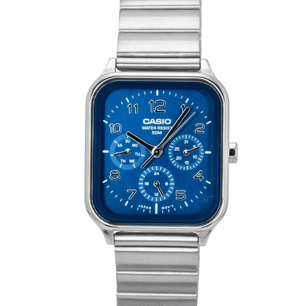 Montre homme Casio MTP-M306D-2AV, analogique standard, cadran bleu, en acier inoxydable, à quartz.