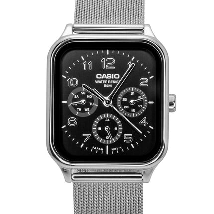 Montre homme Casio MTP-M306M-1AV, analogique standard, cadran noir, en acier inoxydable, à quartz.