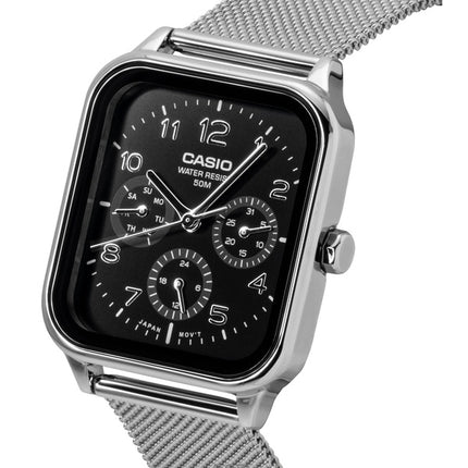 Montre homme Casio MTP-M306M-1AV, analogique standard, cadran noir, en acier inoxydable, à quartz.